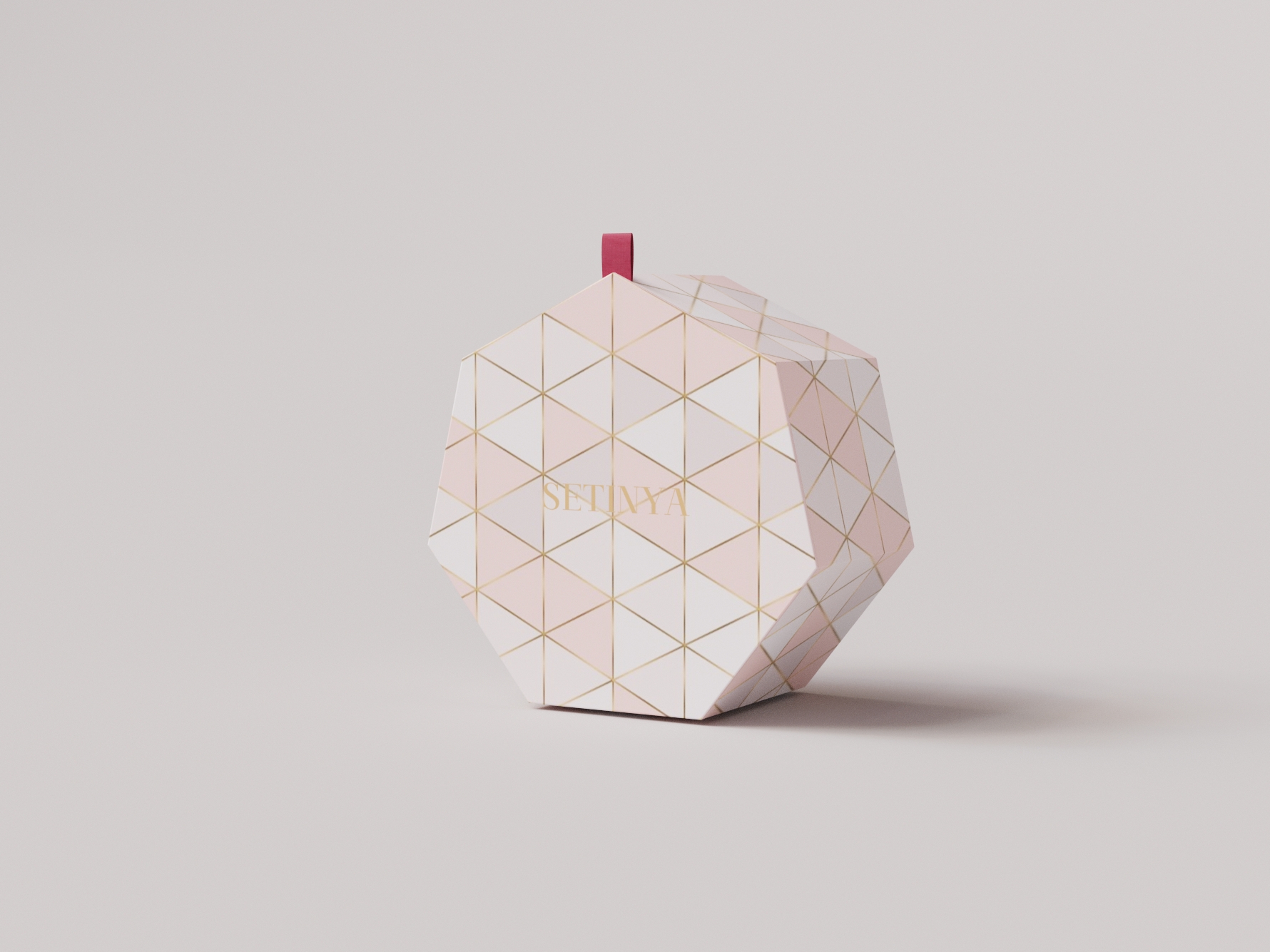 Hexagon box closed view